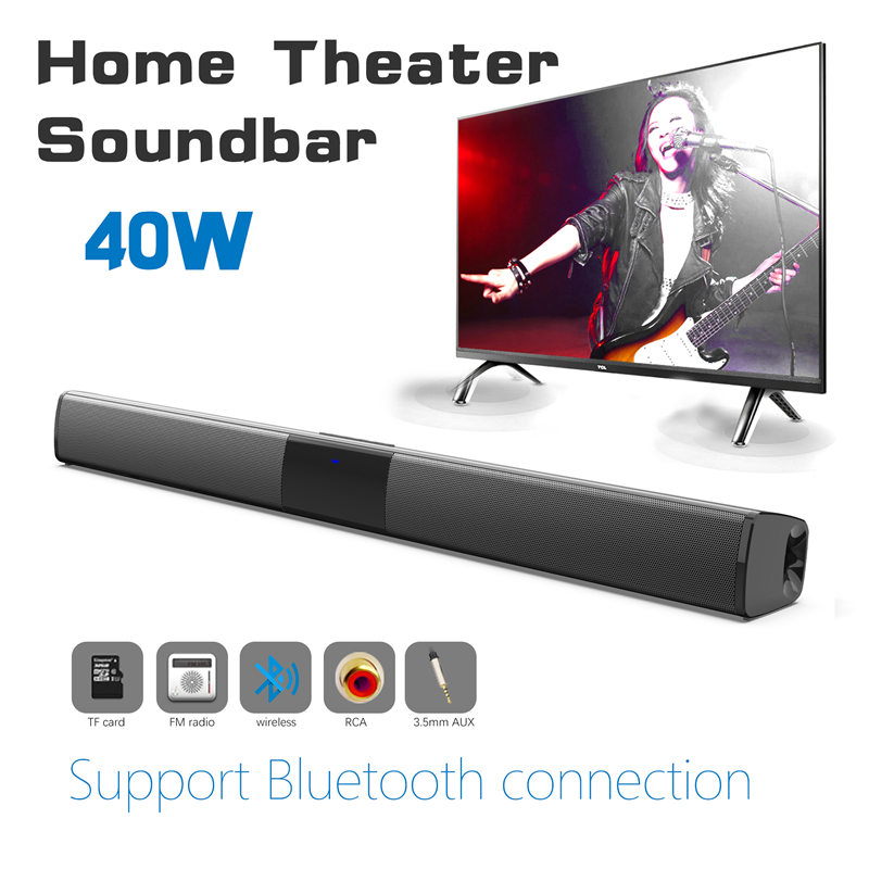 Audio Music Free - 40W Wireless Bluetooth 5.0 Soundbar Speaker