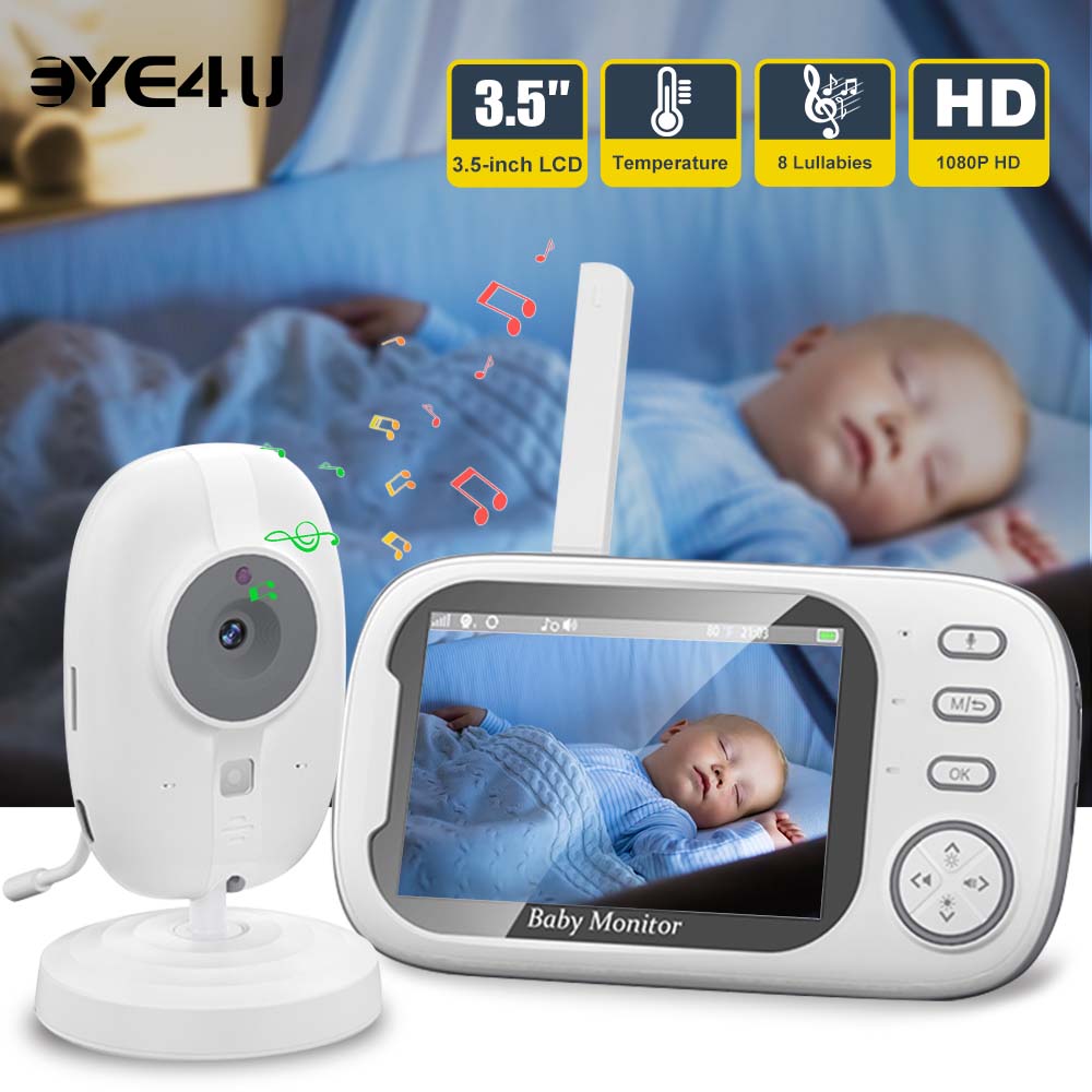 Audio Music For Video - 3.5'' Video Baby Monitor 2.4G Mother