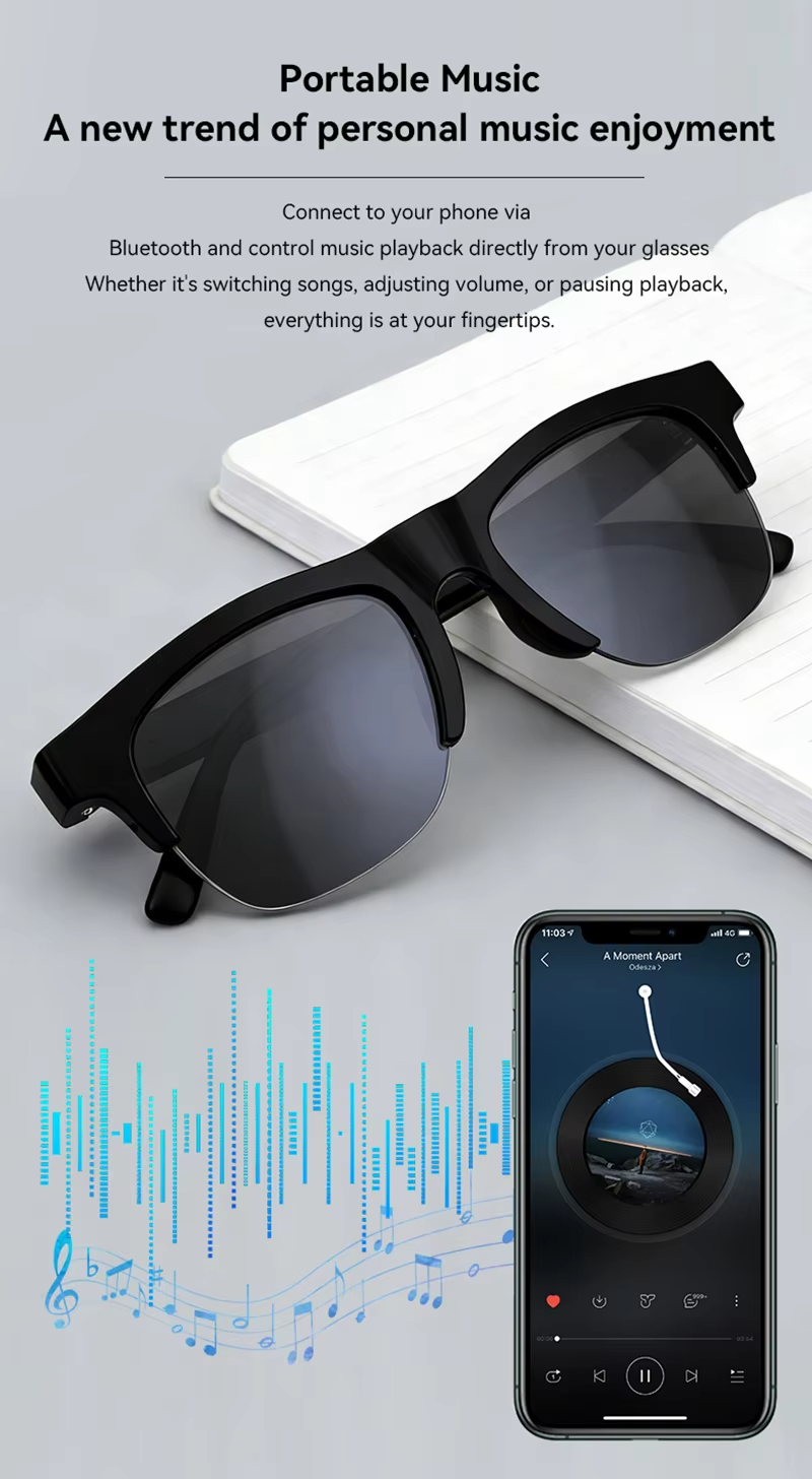 8K Smart AI Glasses 2400MP Tra - Audio Music Free review and price