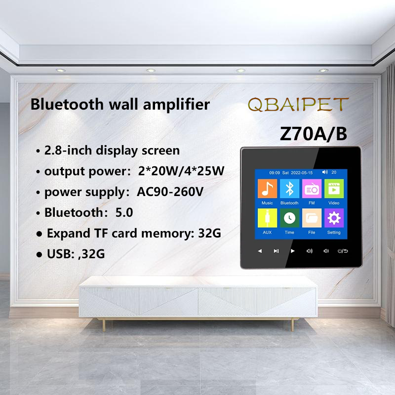 Home Bluetooth Wall Amplifier  - Audio Music In Background review and price