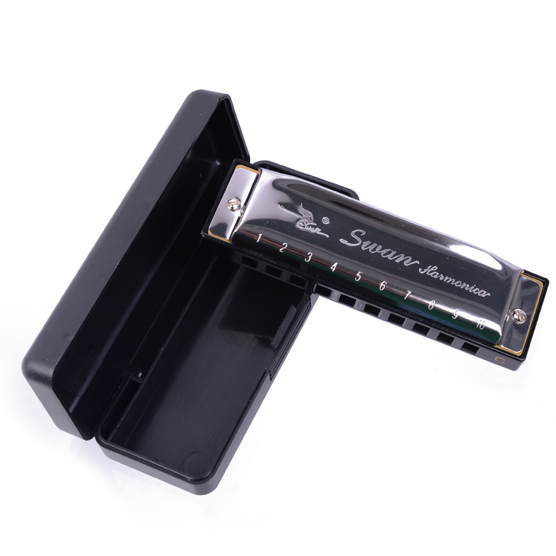 SWAN Harmonica BLUES  SW1020-1 - Harmonica 10 Hole review and price
