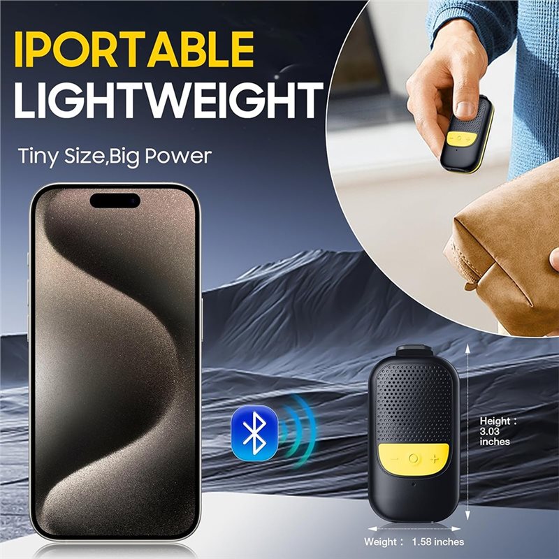 B68C Clip-On Portable Bluetoot - Audio Music Free Online review and price