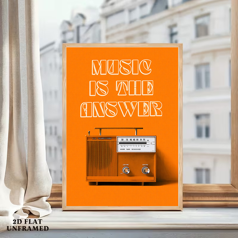 Vintage Radio Wall Art Framele - Audio Music In Background review and price