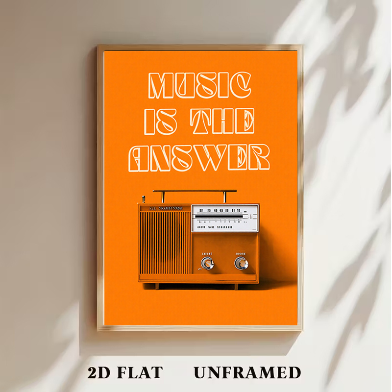 Vintage Radio Wall Art Framele - Audio Music In Background review and price