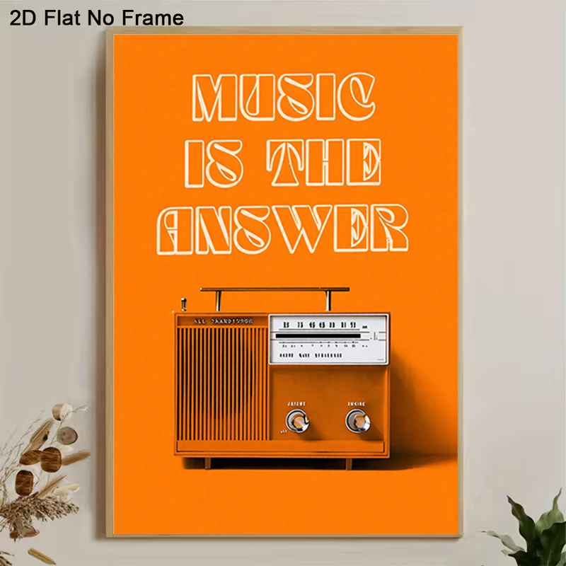 Vintage Radio Wall Art Framele - Audio Music In Background review and price