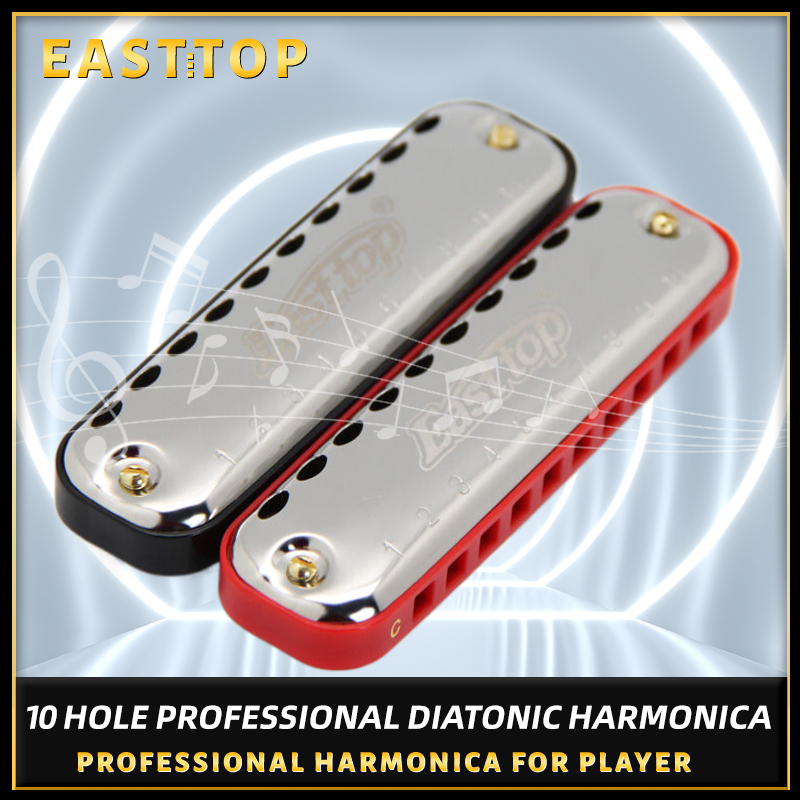 EASTTOP Harmonica Blues Harp K - Harmonica 10 Hole review and price