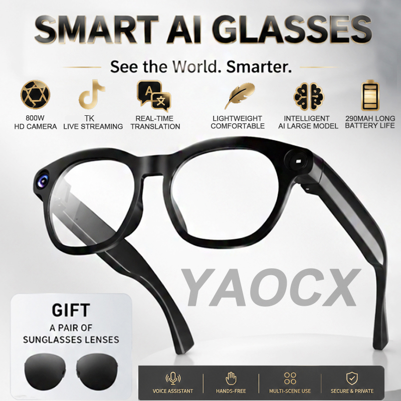 2026 Smart Glasses 800W Camera - Audio Music Free Online review and price