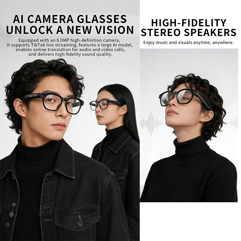 2026 Smart Glasses 800W Camera - Audio Music Free Online review and price