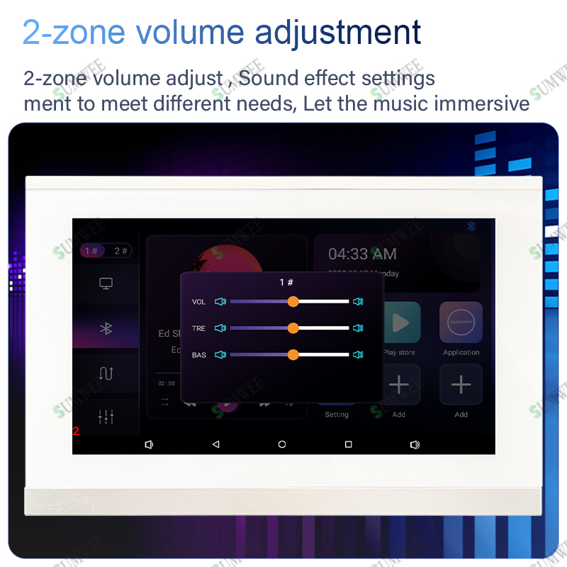 7 Inch Touch Screen 2 Zone Sma - Audio Music In Background review and price