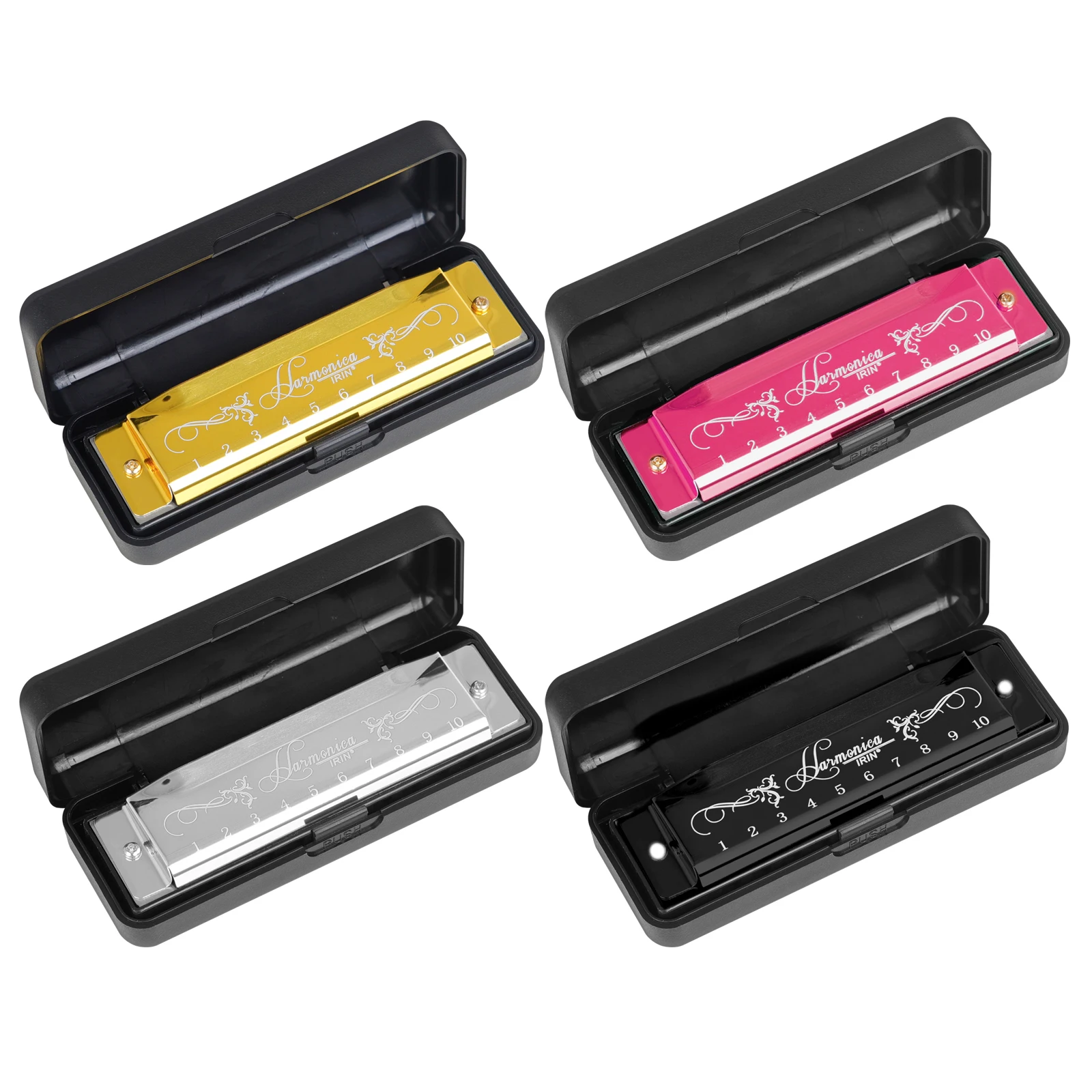 IRIN 10 Hole 20 Tone Harmonica - Harmonica 10 Hole review and price