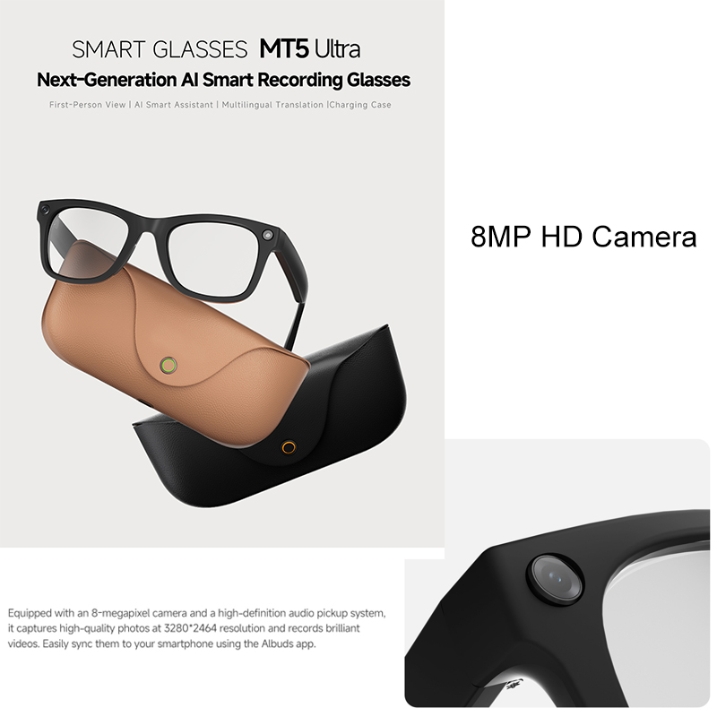 2026 AI smart Glasses HD 800W  - Audio Music For Video review and price