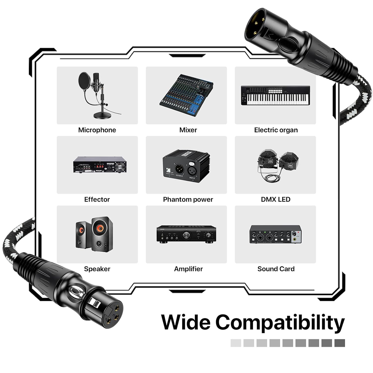 XLR Cable 6-Pack Braided XLR M - Cable Xlr Balanced review and price