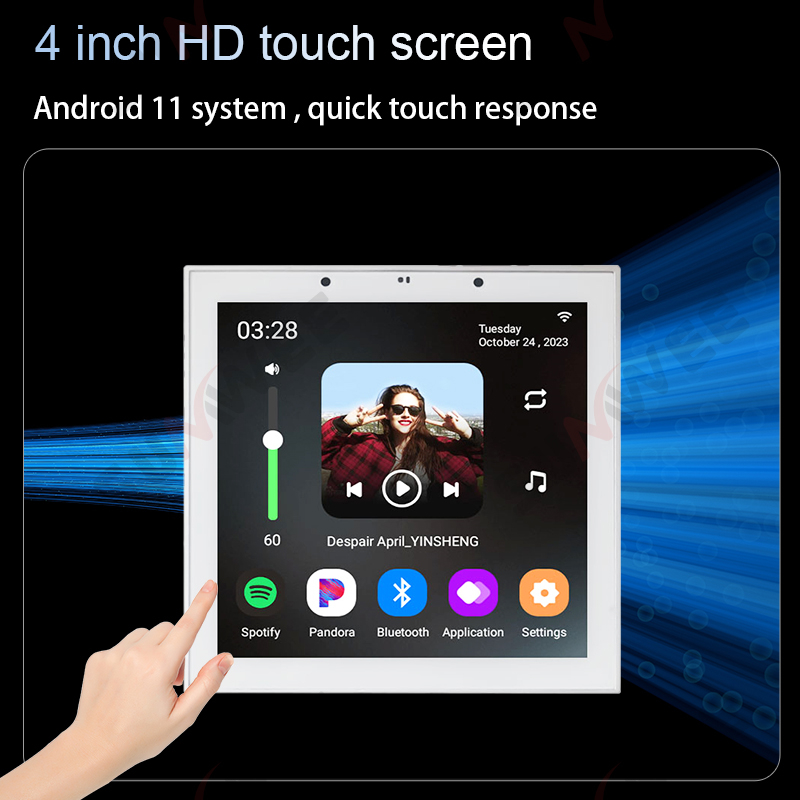 TUYA Smart Home 4 Inch Android - Audio Music In Background review and price