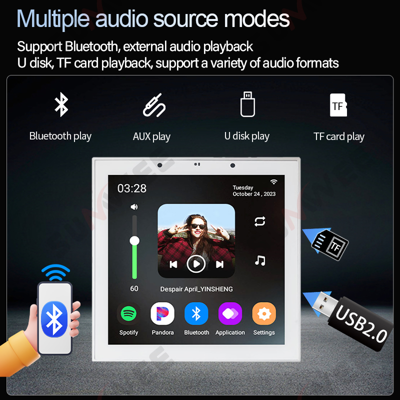 TUYA Smart Home 4 Inch Android - Audio Music In Background review and price