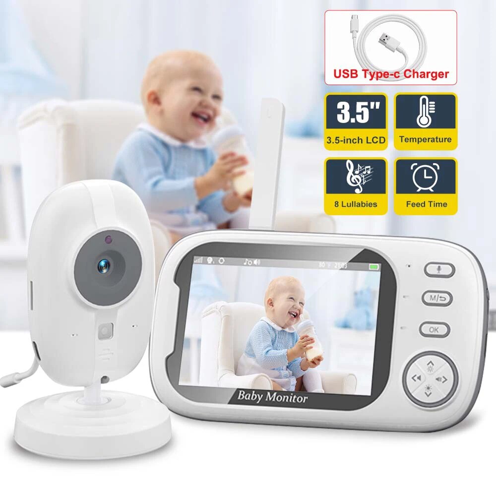3.5'' Video Baby Monitor 2.4G  - Audio Music For Video review and price