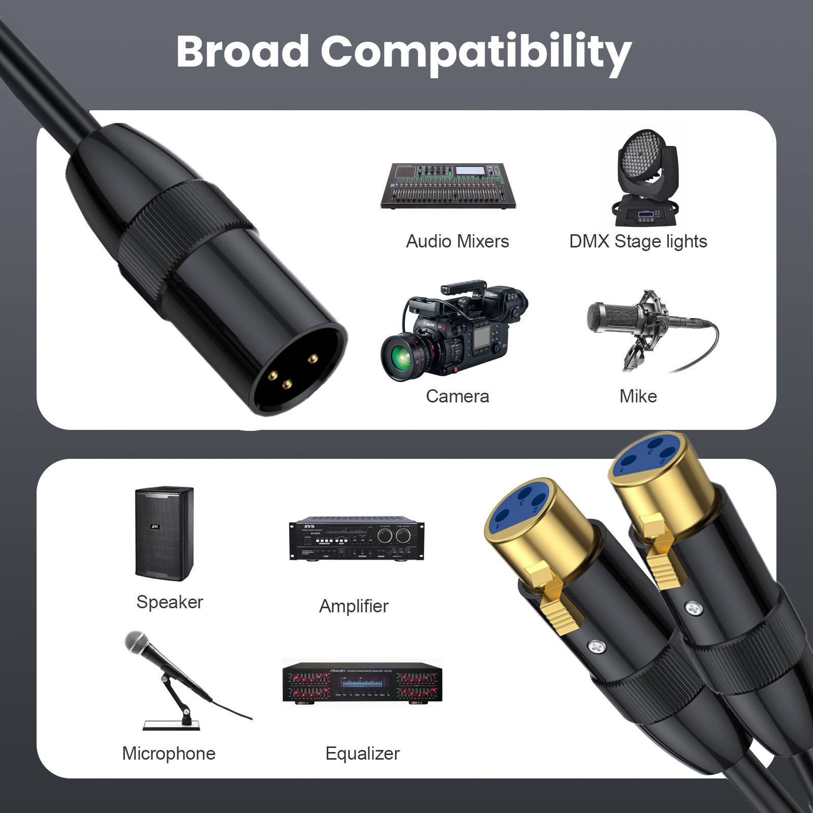 XLR 3P Splitter Cable, XLR Mal - Cable Xlr Balanced review and price