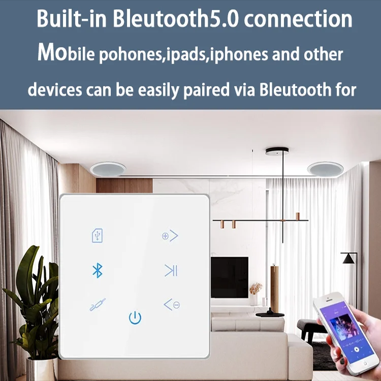 Bluetooth Wall Amplifier Home  - Audio Music In Background review and price