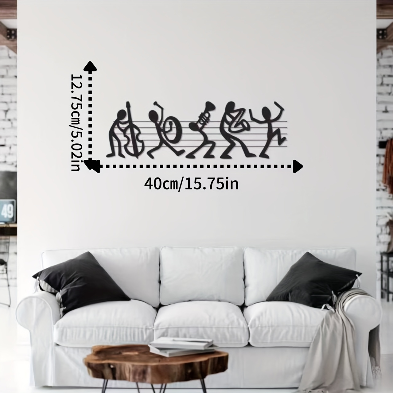 Vintage Music Note Metal Wall  - Audio Music Live review and price