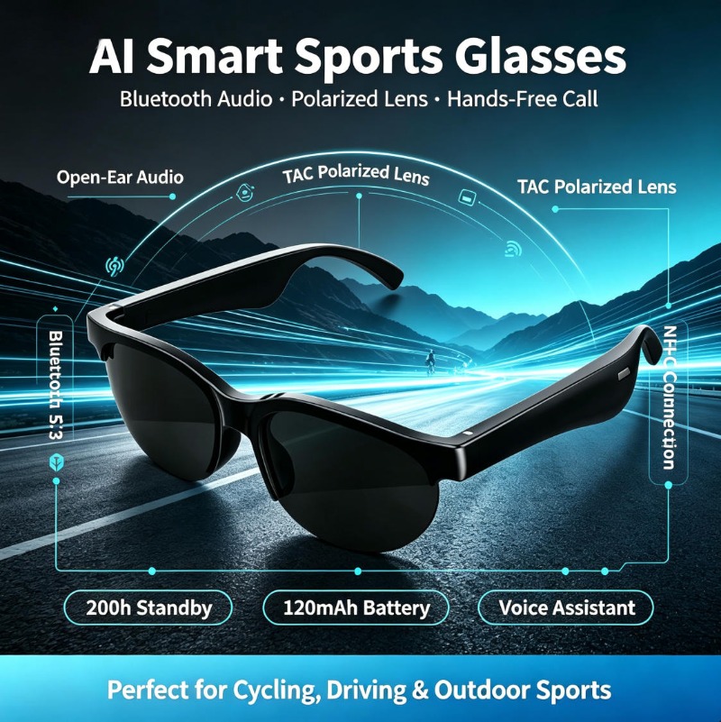 Smart Sports Glasses Open Ear  - Audio Music Free review and price