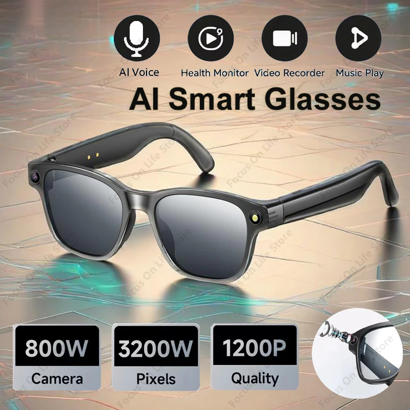 AI Smart Glasses 8 Million Cam - Audio Music For Video review and price