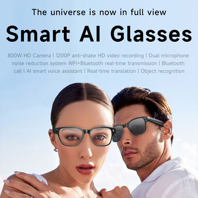 AI Smart Glasses 8 Million Cam - Audio Music For Video review and price