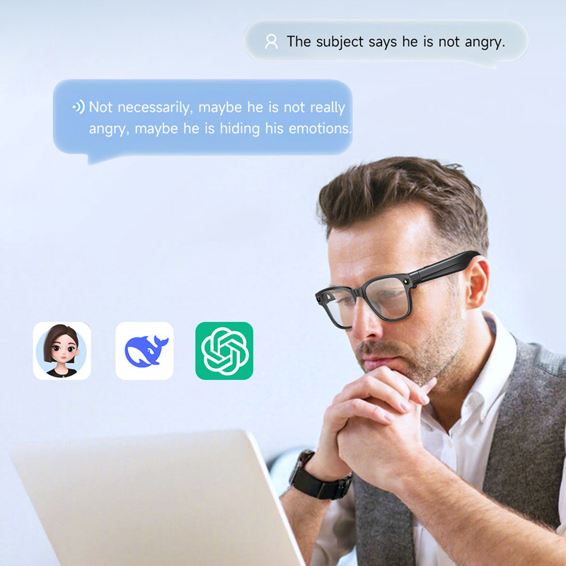 AI Smart Glasses 8 Million Cam - Audio Music For Video review and price
