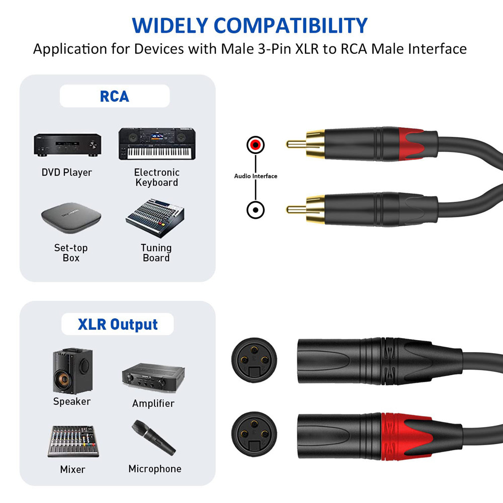 Dual Lotus 2RCA to Dual Male F - Cable Xlr Balanced review and price