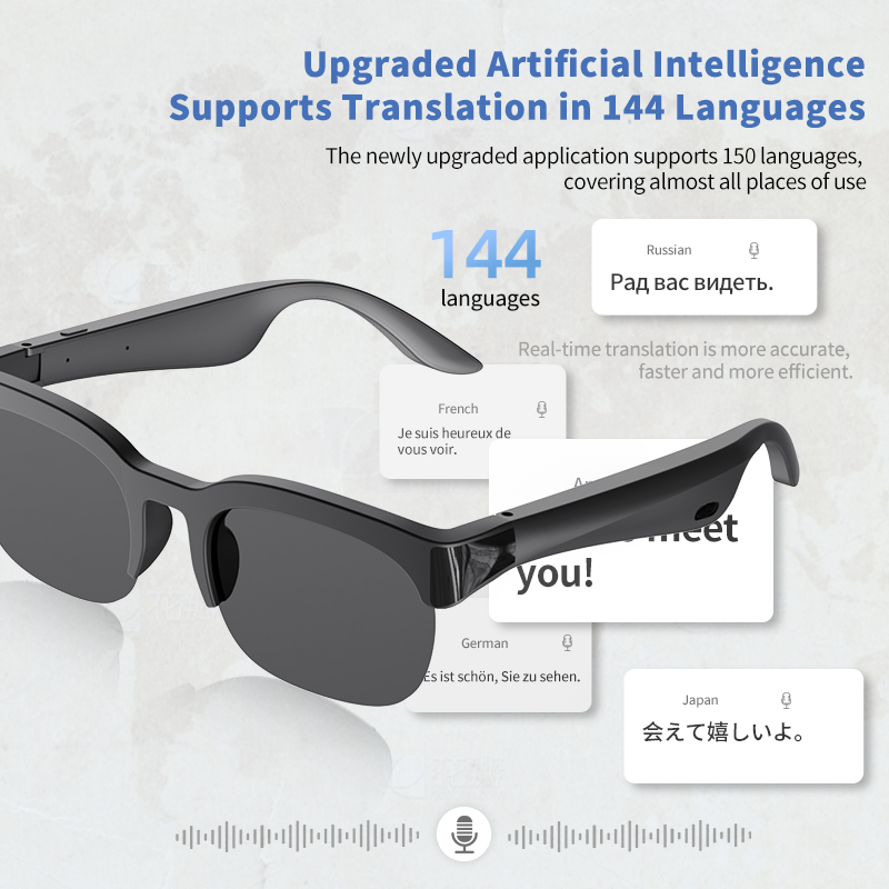 Smart AI Audio Glasses, Wirele - Audio Music For Video review and price