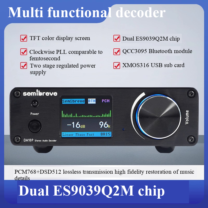 Semibreve DA10P Dual ES9039Q2M - Cable Xlr Balanced review and price