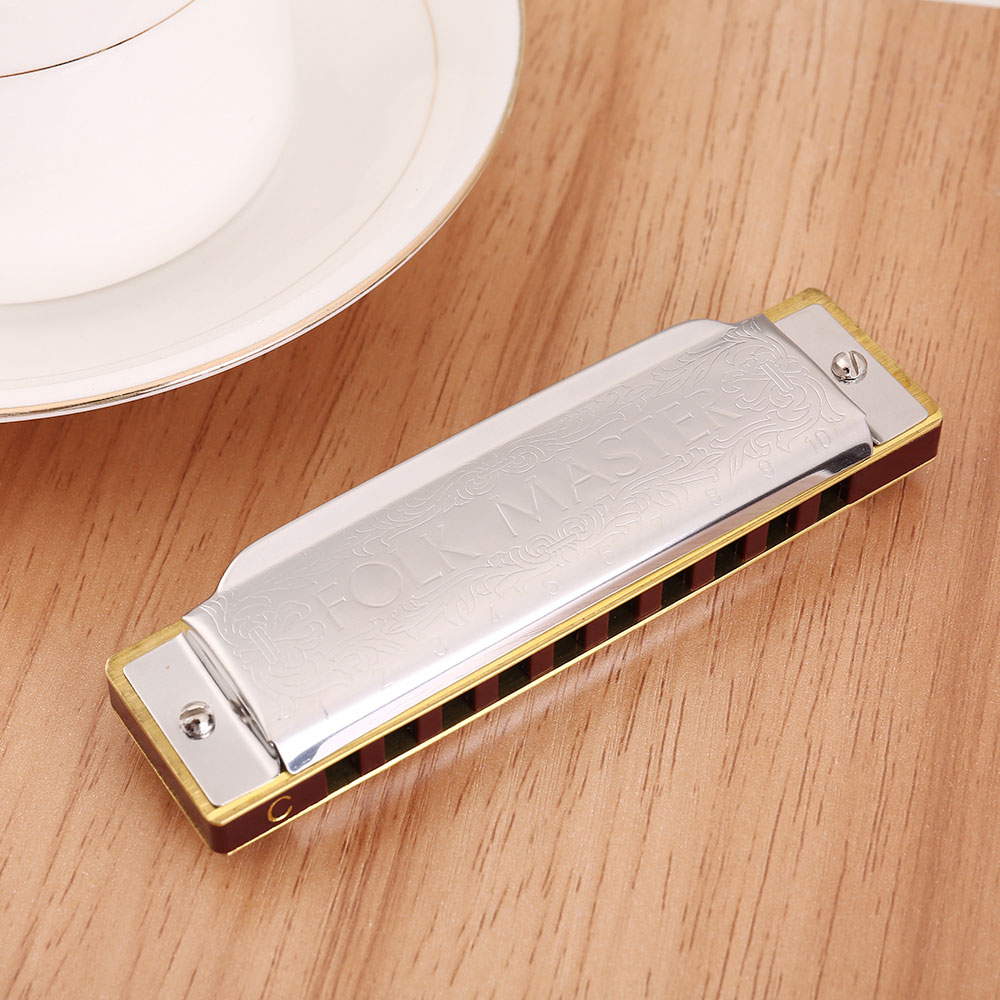Harmonica Folk Master 1072 Sta - Harmonica 10 Hole review and price
